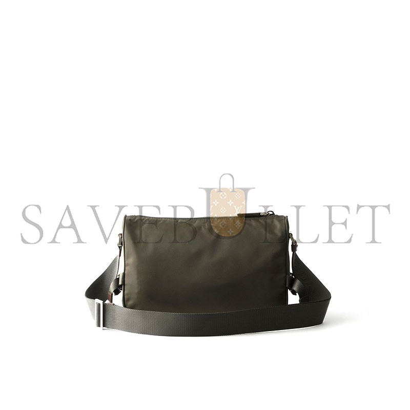 PRADA SPEEDROCK RE-NYLON AND LEATHER SHOULDER BAG 2VH192 (28*17.5*10cm)